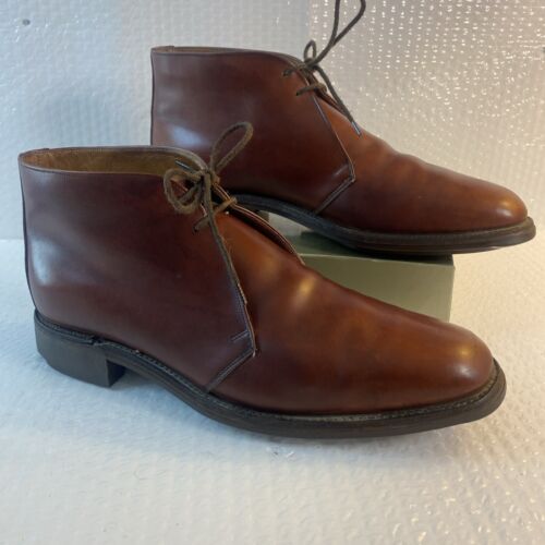 Cable Car Clothiers Vintage Brown leather dress boots Last 1978/D 74044 size 12 - Afbeelding 1 van 9
