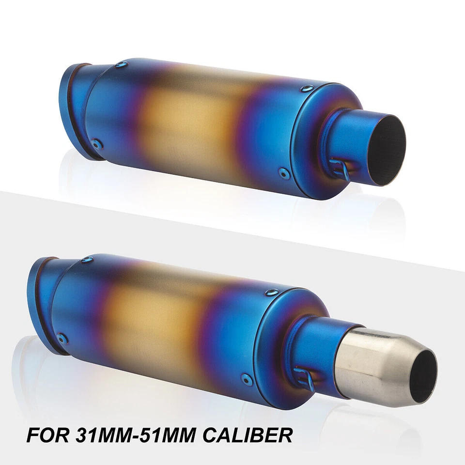 38-51mm Motorcycle Exhaust Muffler Tail Pipe Slip On For Honda XR250 XR200 XR100 - Image 4 of 4