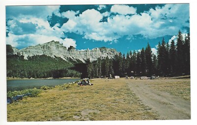 Brooks Lake, Pinnacle Ridge, Yellowstone National Park, c1950's Unused Postcard