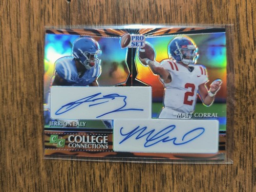 2022 Leaf Metal MATT CORRAL/JERRION EALY 1/1 CC-15 Auto Dual College connections - Picture 3 of 12