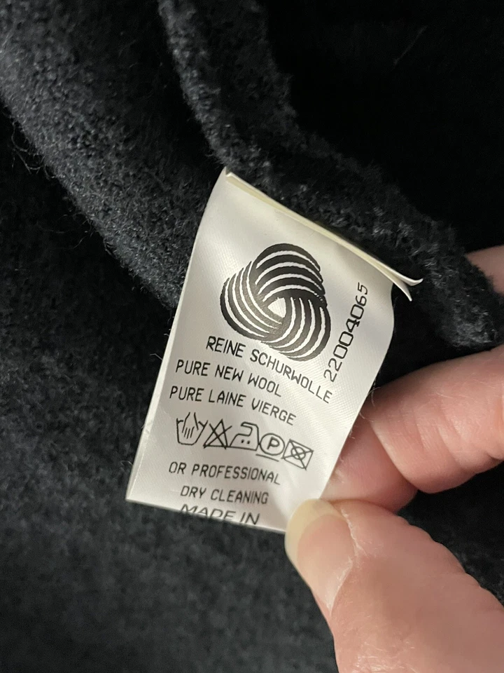 Chaqueta de Lana Hervida Geiger Austria 42 Gris Bolsillos para Abrigo de Coche - Hermoso Abrigo Foto 4 de 4