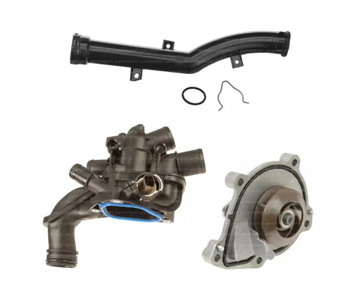 Engine Coolant Thermostat + Water Pump + Pipe + Gaskets Kit for Mini Cooper