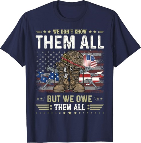 We Owe Them All Partitic Veterans Day Memorial Day T-Shirt - Bild 2 von 13