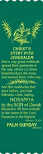 "Christ's Entry Into Jerusalem" Palm Sunday Bible Bookmark Ribbons, pack of 10