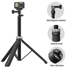 1.5M Selfie Stick Foldable Tripod For GoPro Hero 12/ Insta360/ DJI Osmo Action