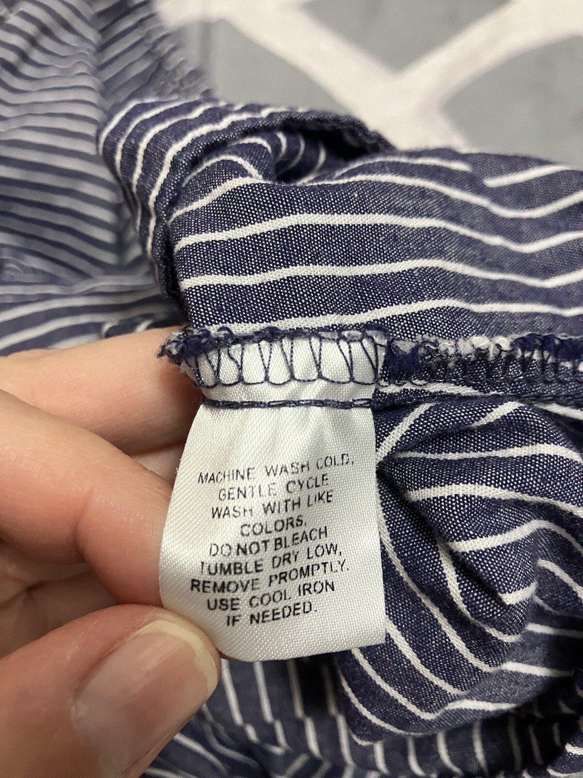 Blue Striped Button Down Derek Heart Plus Blouse … - image 8