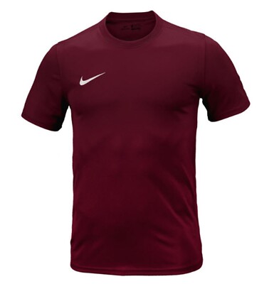 Nike Herren DRI-FIT PARK VII S/S T-Shirts Training Weinrot Shirt Trikot BV670...