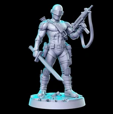 Snake Eyes Sci-Fi Miniature Super Hero Pathfinder Tabletop Game RPG RN Estudio