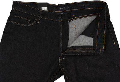 Schwarze schmale Herrenjeans Größe 40 Bein 31,5 Etikettfehler UVP 35 £ von Marks and Spencer
