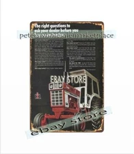 1971 barnyards Tractors Turbo 1066 cottage Barnyard barn tin sign