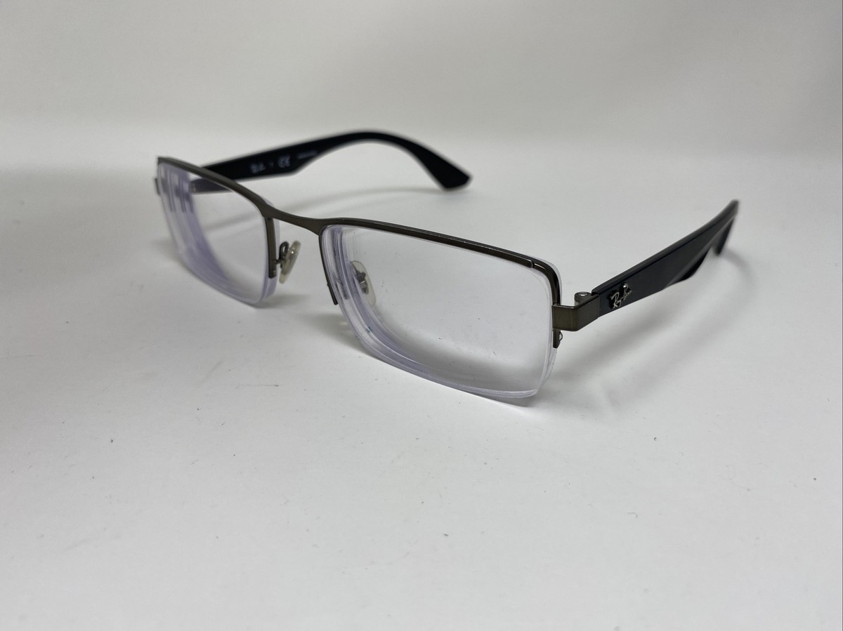 Ray-Ban RB6331 2620 Eyeglasses FRAMES ONLY Gunmetal 54-19-145 Excellent Cond Ray-Ban Eyeglasses RB 6331 2620 Gunmetal Black Half Rim  main image 2