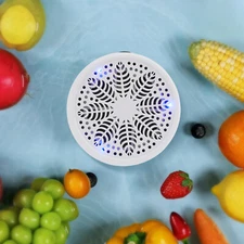 3.6*1.9in White Plastic& Titanium Alloy Mini Fruit& Vegetable Washing Machine