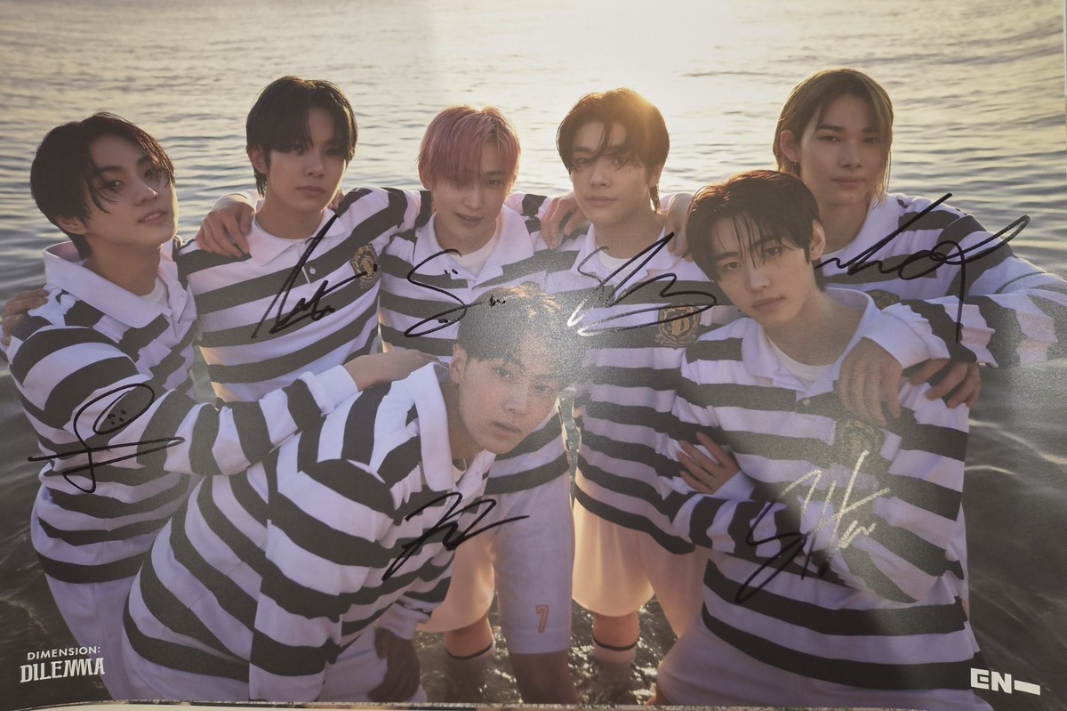 ENHYPEN [DIMENSION : DILEMMA] ] All Member Autographed Signed