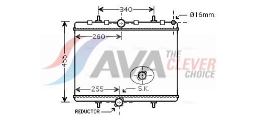 Fits AVA PEA2314 CITROËN DISPATCH WATER COOLER (2007) 1.6 HDI