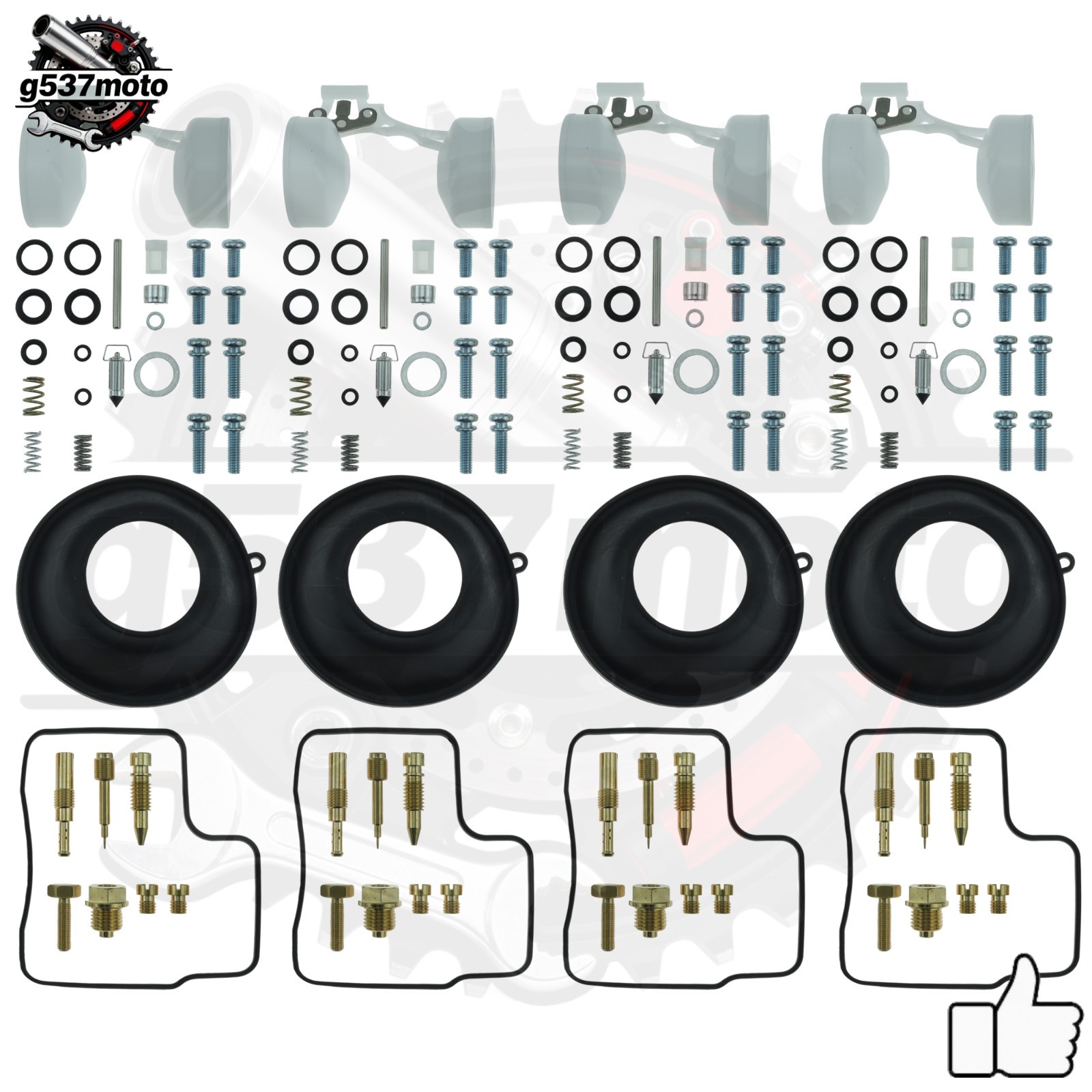 4xCarburetor Repair Kit For Honda V45 MAGNA 700 VF750S VF750F DIAPHRAGM FLOAT-US