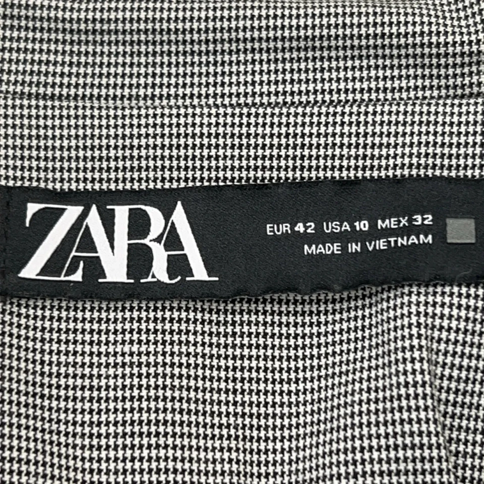 Zara, blazer, taille : 42, gris, carreaux, femmes #WaS - Photo 3/4