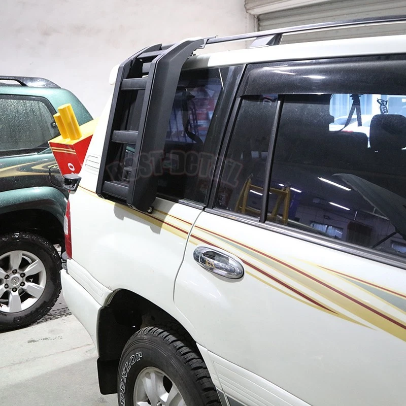 Side Roof Foldable Liftable Ladder for Land Cruiser Prado LC100 FJ100  Aluminum - Image 2 of 4