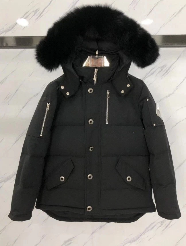 Mens Moose Knuckles Parka Down Jacket Outdoor Hooded Windbreak Jacket S-2XL - product detail image 1