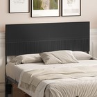 MAHANCRIS Full Size Headboard Only with Wavy Panel Design Modern Wooden Bed H...