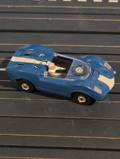 Aurora TJet flamethrower McLaren Elva Slot Car Blue Great