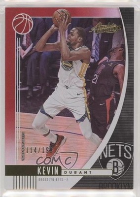 2019-20 Panini Absolute Memorabilia Red 114/199 Kevin Durant #4 2r7