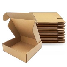 7x7x2 inches Shipping Boxes Set of 25, Brown Corrugated Mailing Cardboard Box...