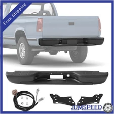 Rear Step Bumper For Chevy Silverado For GMC Sierra 1500 1999-2007 Black