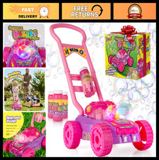 Extreme Bubble Lawn Mower for Toddlers 1-3, Spill-Proof Kids Bubble Machine with