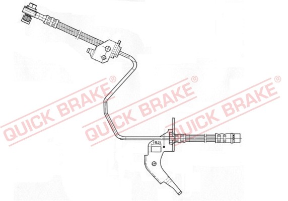 Hinterachse Rechts Quick Brake 59.959X Bremsschlauch FüR Opel,Vauxhall-image