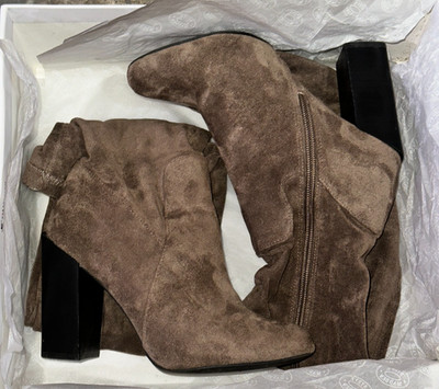 Steve Madden Squad Over-The-Knee Boots, Grey, Size 7, Pre-Owned