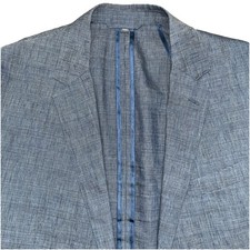 Bonobos Blazer Men 42R Blue Glen Plaid Unstructured Lanificio Fratelli Ormezzano