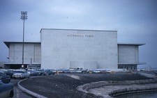 1961 Chicago Old McCormick Place Building and Parked Cars 1960s Kodachrome Slide