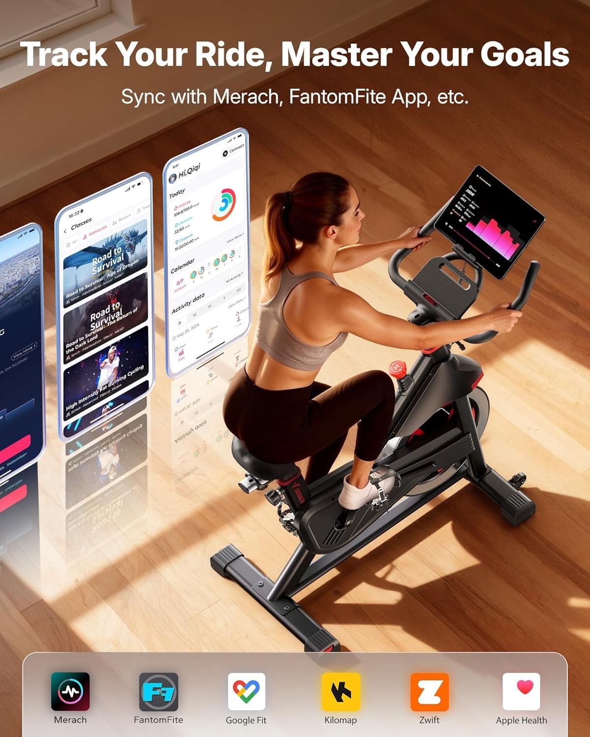 Merach S38 MERACH S38 Home Exercise Bike Quiet Stationary Fitness Bicycle