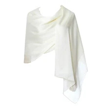 Women's Scarves 100% Silk Long Lightweight Scarfs for womenmilk white