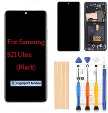  Phantom Black Amoled LCD for Samsung Galaxy S21 Ultra 5G G998 Digitizer Scr...