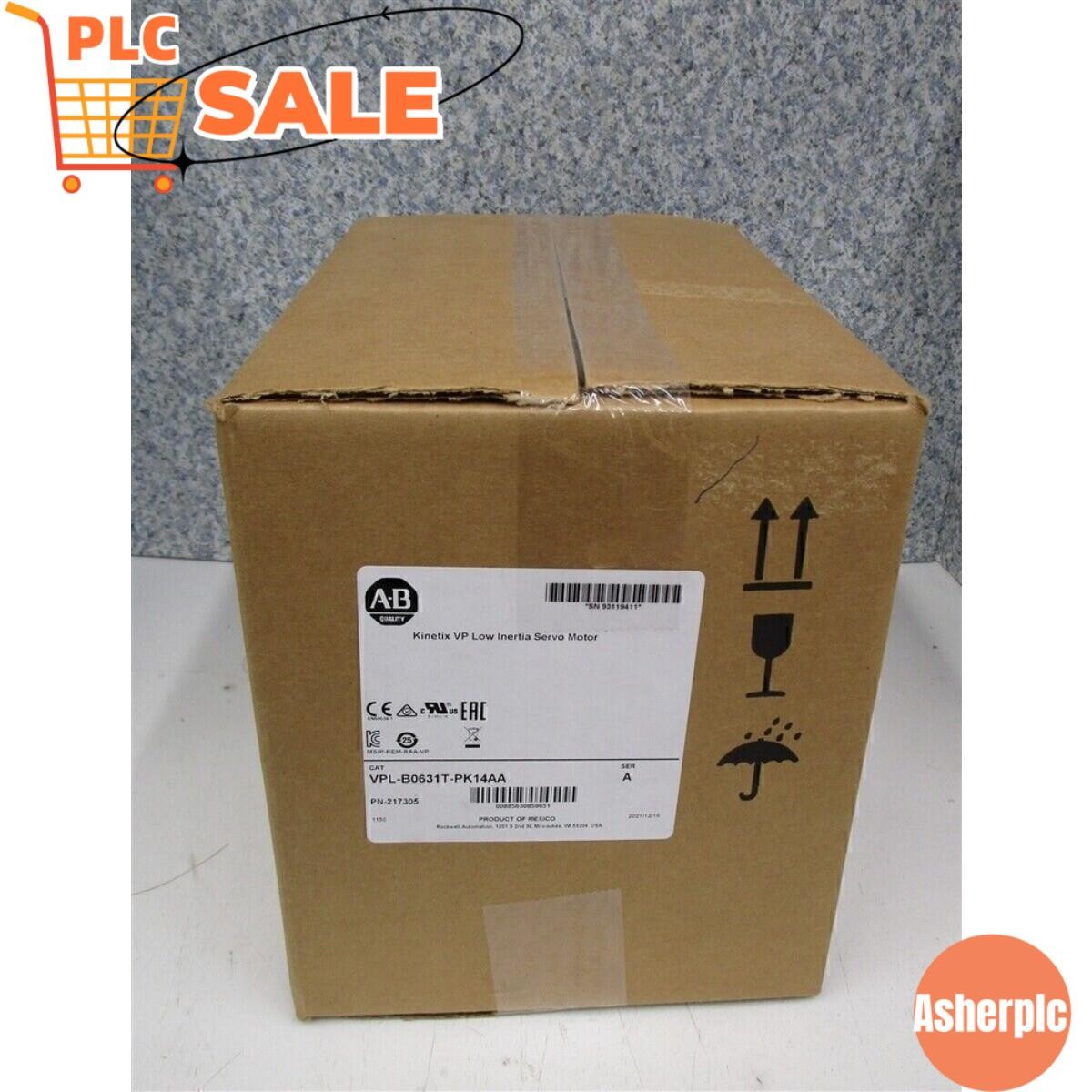 New AB VPL-B0631T-PK14AA Kinetix VP Low Intertia Servo Motor US Free Tax