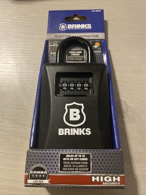 Brinks 675-80001 Resettable Combination XL Lock Box 4-Dial High Security