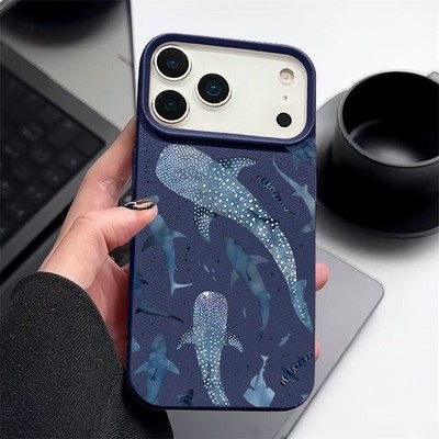 Hülle für iPhone 16 17 Pro Max Air 15 14 13 12 11 TPU-Handyhülle mit Wal-Muster