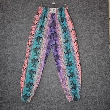 VTG 80s Karizma Sportswear Parachute Baggy Pants Faded Made In USA M 26" - 34"