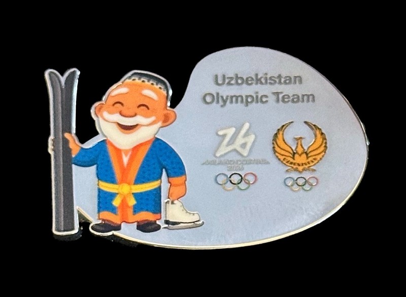 Limited Edition Milano-Cortina 2026 Winter Olympics - Uzbekistan NOC Pin