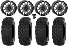 System 3 SB-5 15" Wheels Grey 32" XComp ATR Tires Textron Wildcat XX