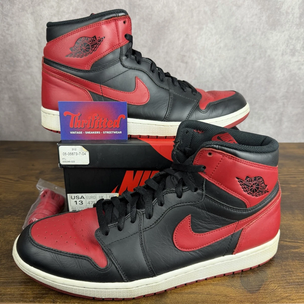 靴 NIKE Air Jordan 1 HIGH OG BRED 2013 26cm 13158185_21516467_600.jpg