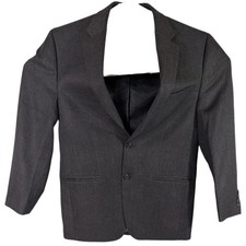 Chaps Ralph Lauren Mens Blazer 40R Gray 2 Button Lined Sport Coat Jacket