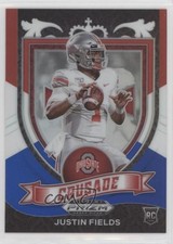 2021 Panini Prizm Draft Picks Crusade Red White & Blue Justin Fields #163 0ql8