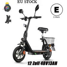 12Zoll Elektroroller 48V13AH Mit Straßenzulassung Scooter mit Sitz TWOFISH …