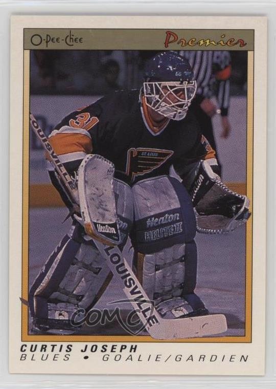 1990-91 O-Pee-Chee Premier Curtis Joseph #51 1n7a