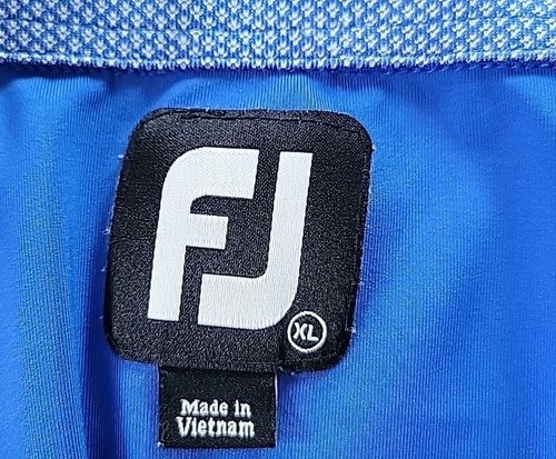 FootJoy Golf Polo Men's XL FJ Blue Performance Stretch Comfort - Picture 2 of 10