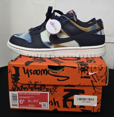 Nike Dunk Low - Graffiti Navy/Obsidian - Size 6.5M  [DM0108-400]