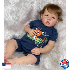 Zero Pam 20" Lifelike Reborn Baby Boy Doll, Realistic Soft Silicone Vinyl