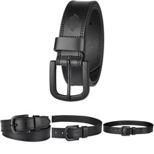 Genuine Leather Belt Regular Big And Tall Casual Durable Black